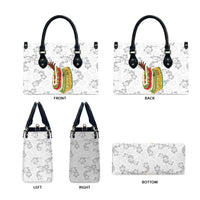 Hawaii Lei Kamehameha Leather Bag Ke'oke'o Seamless Pattern Hibiscus Flower LT9 - Polynesian Pride