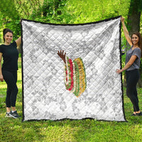 Hawaii Lei Kamehameha Quilt Ke'oke'o Seamless Pattern Hibiscus Flower LT9 - Polynesian Pride