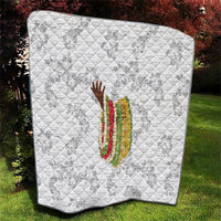 Hawaii Lei Kamehameha Quilt Ke'oke'o Seamless Pattern Hibiscus Flower LT9 - Polynesian Pride