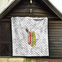 Hawaii Lei Kamehameha Quilt Ke'oke'o Seamless Pattern Hibiscus Flower LT9 - Polynesian Pride