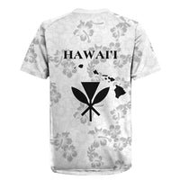Hawaii Lei Kamehameha Rugby Jersey Ke'oke'o Seamless Pattern Hibiscus Flower LT9 - Polynesian Pride