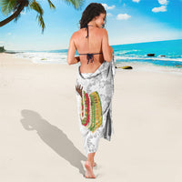 Hawaii Lei Kamehameha Sarong Ke'oke'o Seamless Pattern Hibiscus Flower LT9 - Polynesian Pride