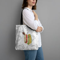 Hawaii Lei Kamehameha Tote Bag Ke'oke'o Seamless Pattern Hibiscus Flower LT9 - Polynesian Pride