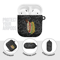 Hawaii Lei Kamehameha AirPods Case Ele'ele Seamless Pattern Hibiscus Flower LT9 - Polynesian Pride