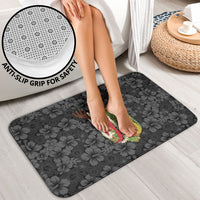 Hawaii Lei Kamehameha Bathroom Set Ele'ele Seamless Pattern Hibiscus Flower LT9 - Polynesian Pride