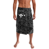 Hawaii Lei Kamehameha Lavalava Ele'ele Seamless Pattern Hibiscus Flower LT9 Black - Polynesian Pride