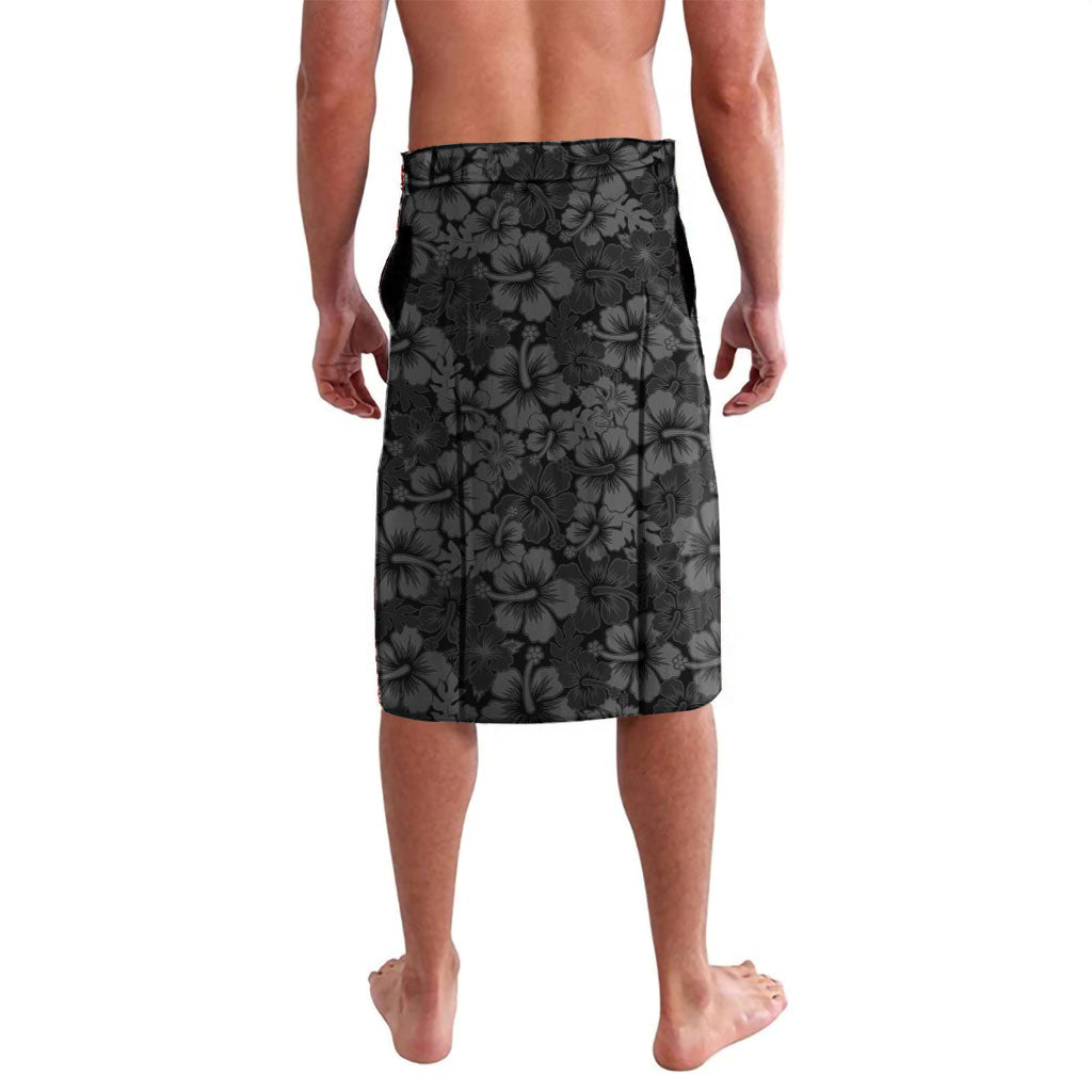 Hawaii Lei Kamehameha Lavalava Ele'ele Seamless Pattern Hibiscus Flower LT9 - Polynesian Pride