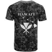 Hawaii Lei Kamehameha T Shirt Ele'ele Seamless Pattern Hibiscus Flower LT9 - Polynesian Pride