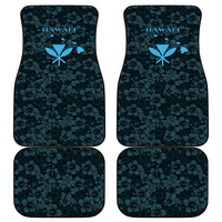 Hawaii Lei Kamehameha Car Mats Uliuli Seamless Pattern Hibiscus Flower LT9 - Polynesian Pride