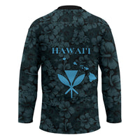 Hawaii Lei Kamehameha Hockey Jersey Uliuli Seamless Pattern Hibiscus Flower LT9 - Polynesian Pride