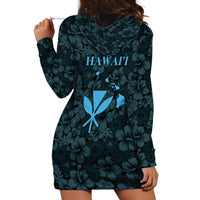 Hawaii Lei Kamehameha Hoodie Dress Uliuli Seamless Pattern Hibiscus Flower LT9 - Polynesian Pride