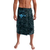 Hawaii Lei Kamehameha Lavalava Uliuli Seamless Pattern Hibiscus Flower LT9 Blue - Polynesian Pride