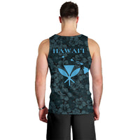 Hawaii Lei Kamehameha Men Tank Top Uliuli Seamless Pattern Hibiscus Flower LT9 - Polynesian Pride