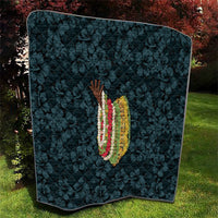 Hawaii Lei Kamehameha Quilt Uliuli Seamless Pattern Hibiscus Flower LT9 - Polynesian Pride