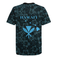 Hawaii Lei Kamehameha Rugby Jersey Uliuli Seamless Pattern Hibiscus Flower LT9 - Polynesian Pride
