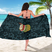Hawaii Lei Kamehameha Sarong Uliuli Seamless Pattern Hibiscus Flower LT9 - Polynesian Pride