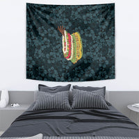 Hawaii Lei Kamehameha Tapestry Uliuli Seamless Pattern Hibiscus Flower LT9 - Polynesian Pride