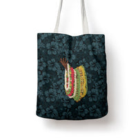 Hawaii Lei Kamehameha Tote Bag Uliuli Seamless Pattern Hibiscus Flower LT9 - Polynesian Pride