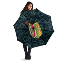 Hawaii Lei Kamehameha Umbrella Uliuli Seamless Pattern Hibiscus Flower LT9 - Polynesian Pride