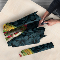 Hawaii Lei Kamehameha Umbrella Uliuli Seamless Pattern Hibiscus Flower LT9 - Polynesian Pride