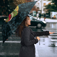 Hawaii Lei Kamehameha Umbrella Uliuli Seamless Pattern Hibiscus Flower LT9 - Polynesian Pride