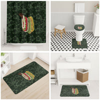 Hawaii Lei Kamehameha Bathroom Set Oma'oma'o Seamless Pattern Hibiscus Flower LT9 - Polynesian Pride