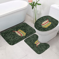 Hawaii Lei Kamehameha Bathroom Set Oma'oma'o Seamless Pattern Hibiscus Flower LT9 - Polynesian Pride