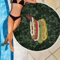 Hawaii Lei Kamehameha Beach Blanket Oma'oma'o Seamless Pattern Hibiscus Flower LT9 - Polynesian Pride