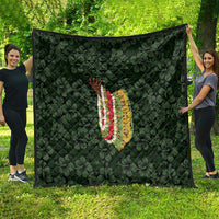 Hawaii Lei Kamehameha Quilt Oma'oma'o Seamless Pattern Hibiscus Flower LT9 - Polynesian Pride