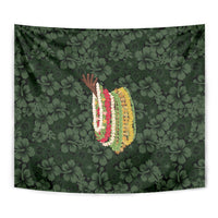 Hawaii Lei Kamehameha Tapestry Oma'oma'o Seamless Pattern Hibiscus Flower LT9 - Polynesian Pride