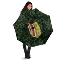 Hawaii Lei Kamehameha Umbrella Oma'oma'o Seamless Pattern Hibiscus Flower LT9 - Polynesian Pride