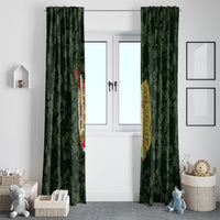 Hawaii Lei Kamehameha Window Curtain Oma'oma'o Seamless Pattern Hibiscus Flower LT9 - Polynesian Pride