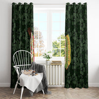 Hawaii Lei Kamehameha Window Curtain Oma'oma'o Seamless Pattern Hibiscus Flower LT9 - Polynesian Pride