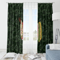 Hawaii Lei Kamehameha Window Curtain Oma'oma'o Seamless Pattern Hibiscus Flower LT9 - Polynesian Pride