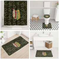 Hawaii Lei Kamehameha Bathroom Set Melemele Seamless Pattern Hibiscus Flower LT9 - Polynesian Pride