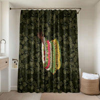 Hawaii Lei Kamehameha Bathroom Set Melemele Seamless Pattern Hibiscus Flower LT9 Shower Curtain Only Yellow - Polynesian Pride