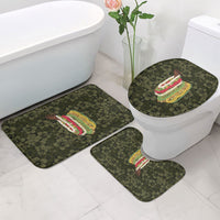 Hawaii Lei Kamehameha Bathroom Set Melemele Seamless Pattern Hibiscus Flower LT9 - Polynesian Pride