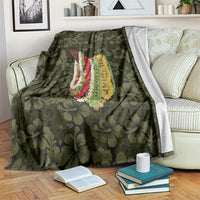 Hawaii Lei Kamehameha Blanket Melemele Seamless Pattern Hibiscus Flower LT9 Yellow - Polynesian Pride