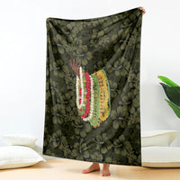 Hawaii Lei Kamehameha Blanket Melemele Seamless Pattern Hibiscus Flower LT9 - Polynesian Pride