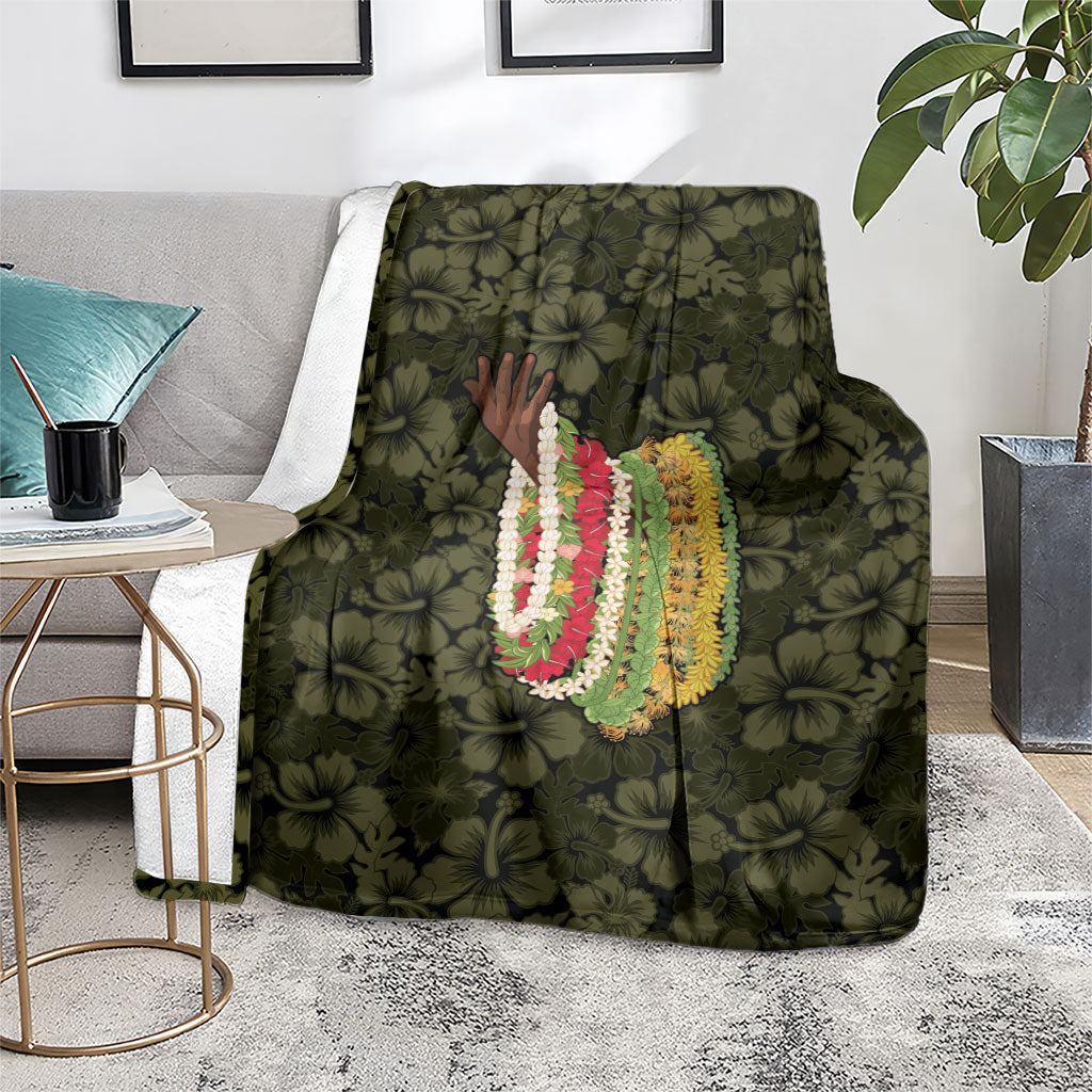 Hawaii Lei Kamehameha Blanket Melemele Seamless Pattern Hibiscus Flower LT9 - Polynesian Pride