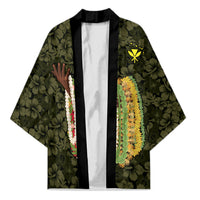 Hawaii Lei Kamehameha Kimono Melemele Seamless Pattern Hibiscus Flower LT9 Unisex Yellow - Polynesian Pride