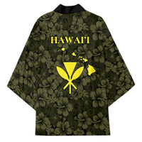 Hawaii Lei Kamehameha Kimono Melemele Seamless Pattern Hibiscus Flower LT9 - Polynesian Pride