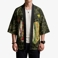 Hawaii Lei Kamehameha Kimono Melemele Seamless Pattern Hibiscus Flower LT9 - Polynesian Pride