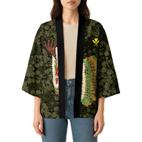 Hawaii Lei Kamehameha Kimono Melemele Seamless Pattern Hibiscus Flower LT9 - Polynesian Pride