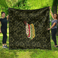 Hawaii Lei Kamehameha Quilt Melemele Seamless Pattern Hibiscus Flower LT9 - Polynesian Pride