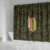 Hawaii Lei Kamehameha Shower Curtain Melemele Seamless Pattern Hibiscus Flower LT9 - Polynesian Pride