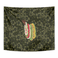 Hawaii Lei Kamehameha Tapestry Melemele Seamless Pattern Hibiscus Flower LT9 - Polynesian Pride