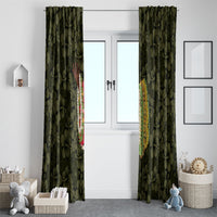 Hawaii Lei Kamehameha Window Curtain Melemele Seamless Pattern Hibiscus Flower LT9 - Polynesian Pride