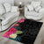 Hafa Adai Guam Area Rug Tropical Flowers Colorful Vibes