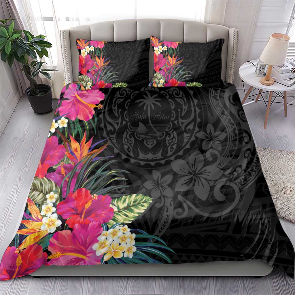 Hafa Adai Guam Bedding Set Tropical Flowers Colorful Vibes LT9 - Polynesian Pride